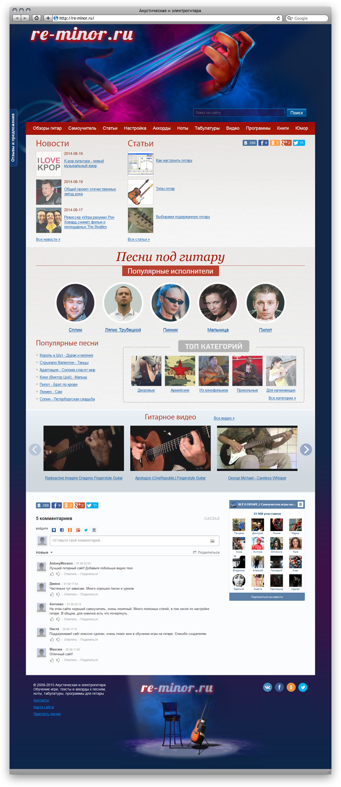 Игра на гитаре (Заглавная)